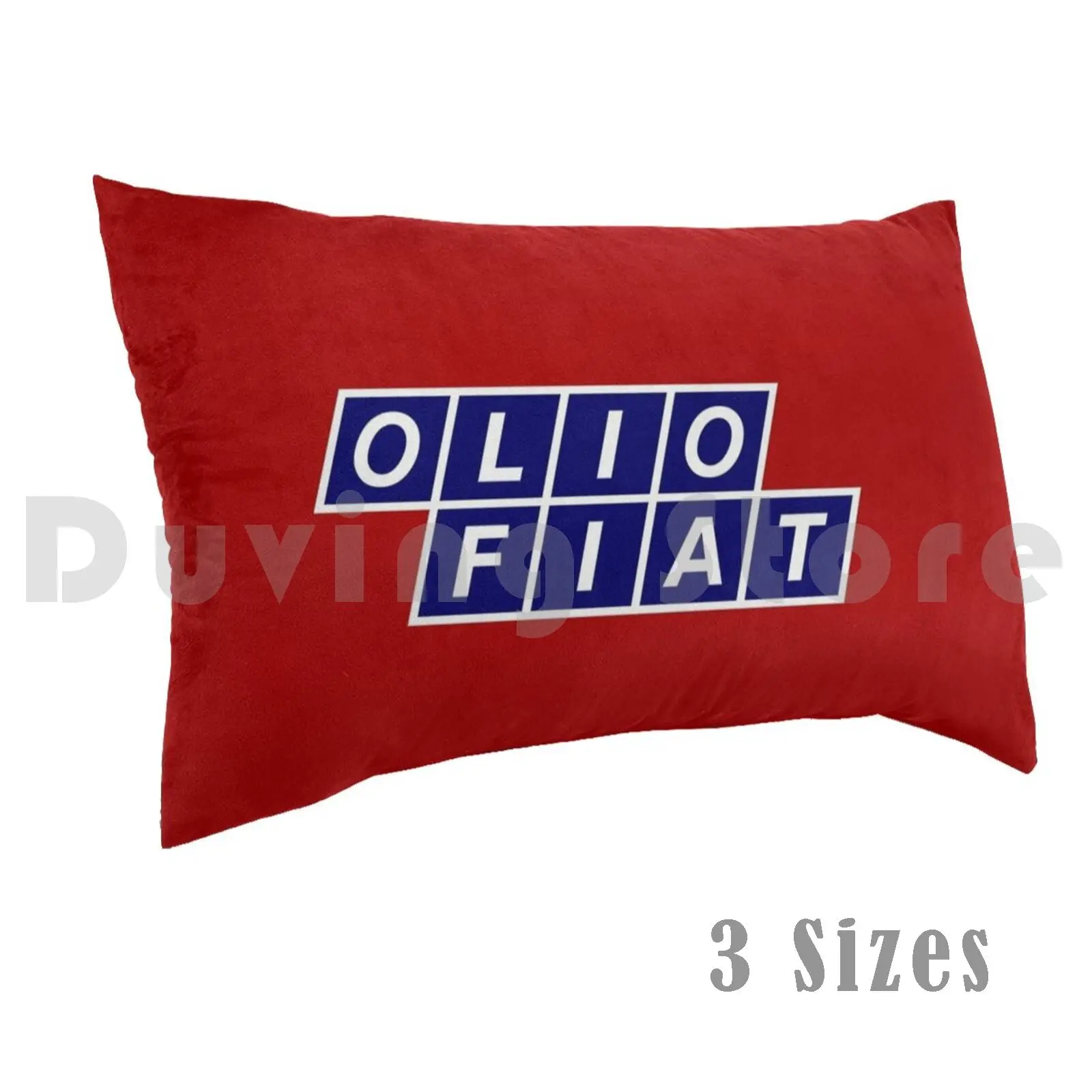 Olio Fiat-funda de almohada con estampado azul/blanco, 50x75, Fiat Lancia Olio Rally 037 Delta 131 Abarth Grifone Car