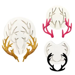 Christmas Reindeer Horn Silicone Sugarcraft Mold Resin Tools Cupcake Baking Mould Fondant Cake Decorating Tools