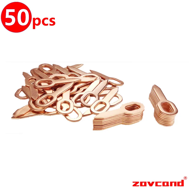 50pcs Dent Pull Weld Tip Straight Pulling Rings Spot Welding Electrode Pads Car Body Repair Consumables Spotter Accessories