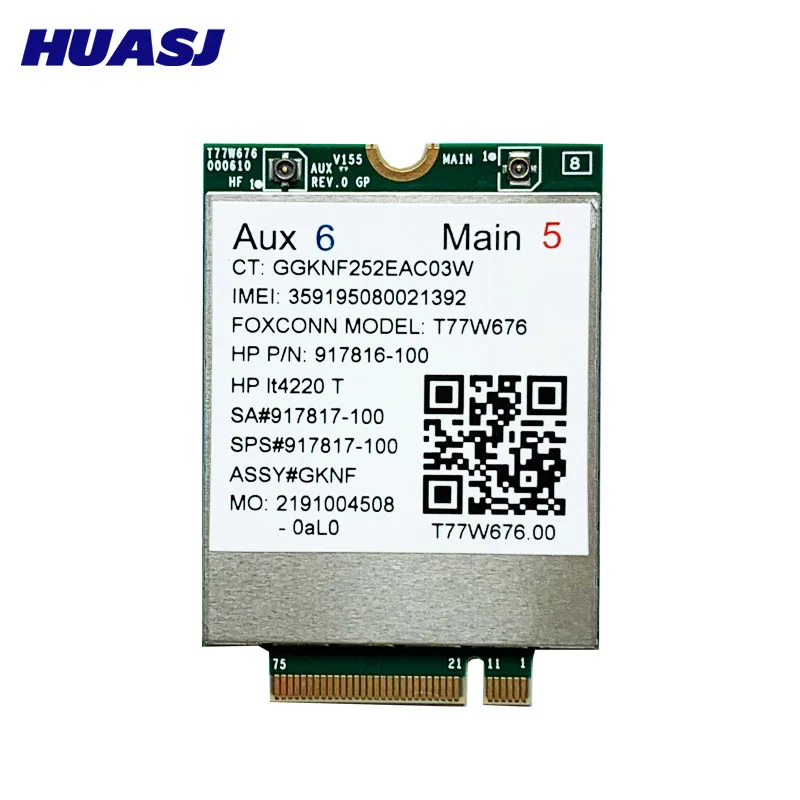 T77W676 lt4220 X12 für SODIAL 4G LTE modem 917817-100 WWAN M.2 450Mbps drahtlose karte für Elite x2 1030 G3 EliteBook X360 1030 G3