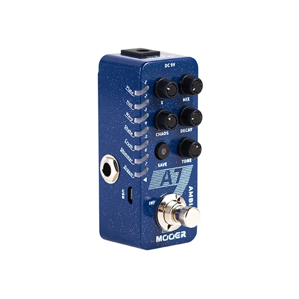 Mooer A7 AMBIENT Reverb Guitar Pedal Built-in 7 Reverb Effects