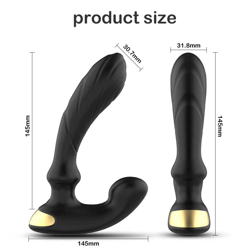 9 Frequency Male Prostate Massager Vibrator Anal Butt Plug Remote Control Vibrators Enhance Sexual Pleasure Sex Toys for Women