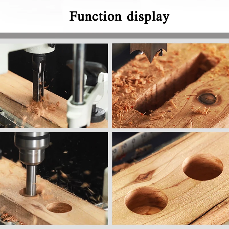 Woodworking Drilling Square Tenon Machine Brushless Induction Motor Tenoning Machine Small Square Hole Drilling Machine 380V