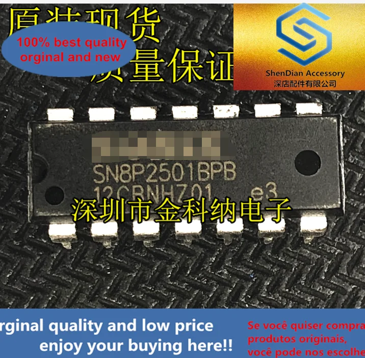 

10pcs only orginal new SN8P2501 SN8P2501BPB electric fan integrated block chip genuine brand new original straight plug DIP14