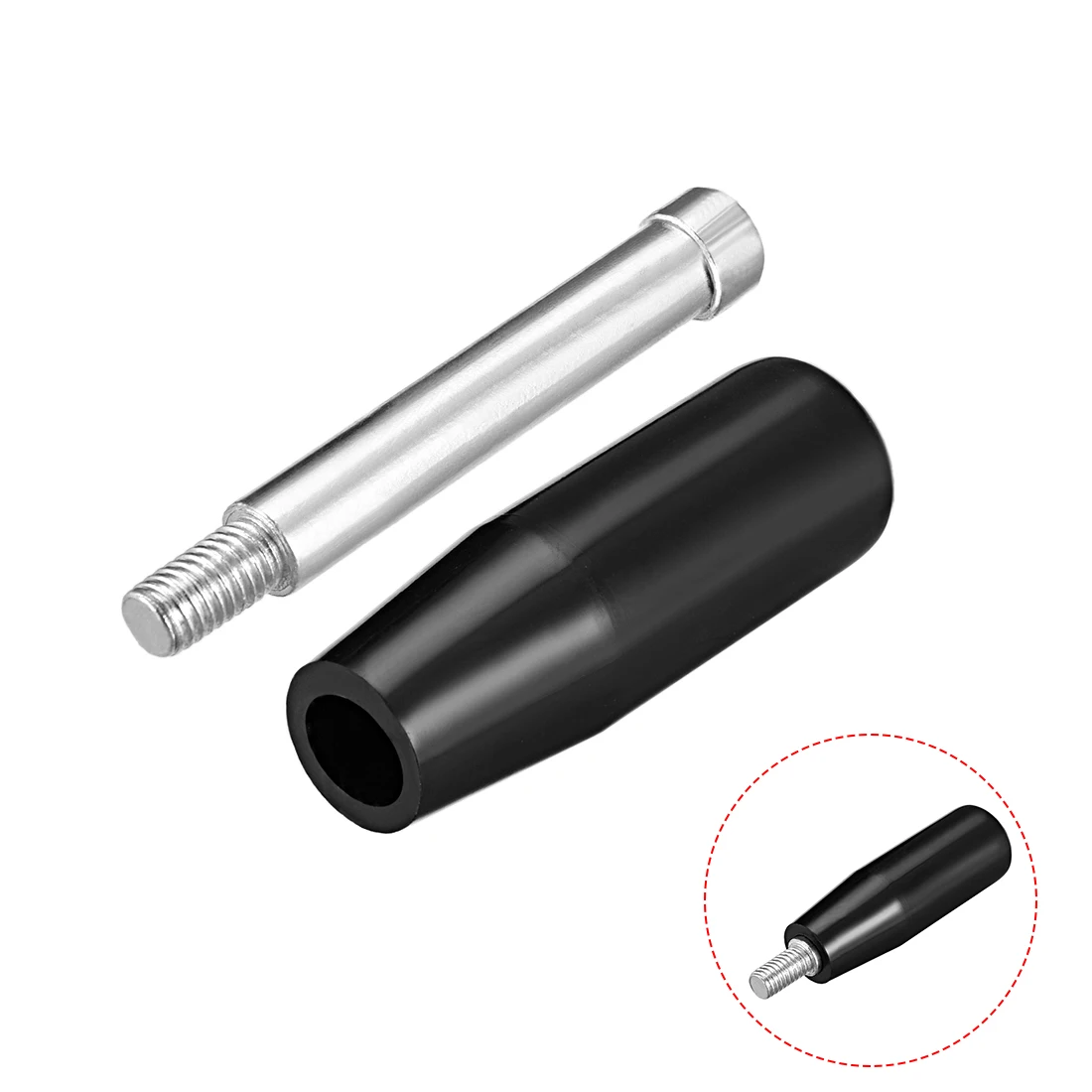 Uxcell Revolving Handwiel Machine Handvat M6 Mannelijke Schroefdraad Stem