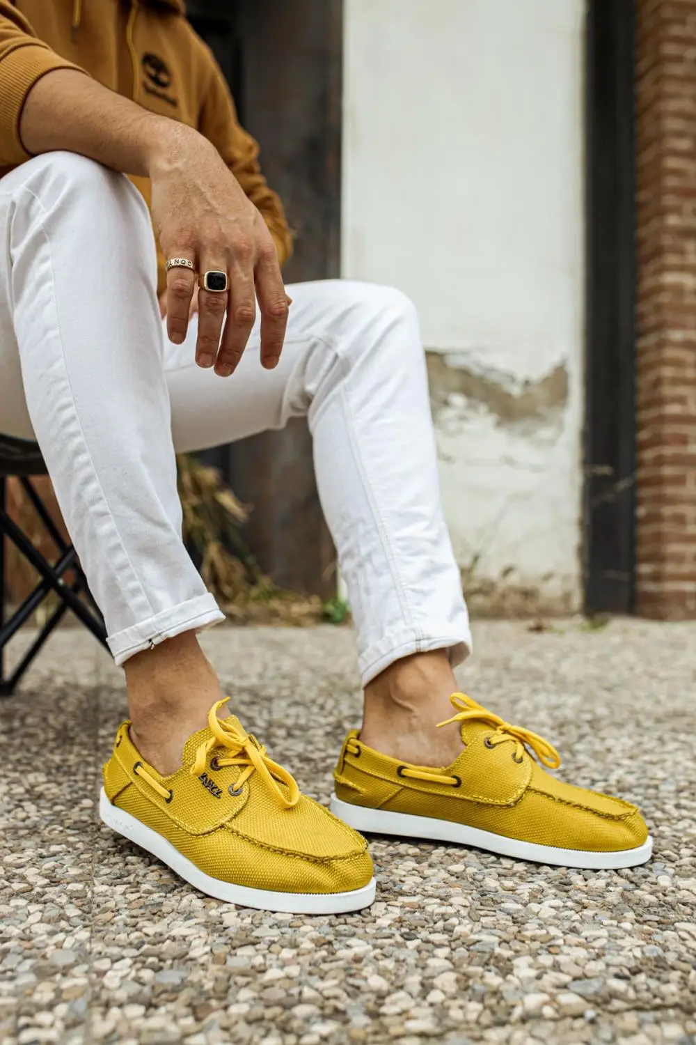 Men's Yellow Seasonal Casual Linen Shoes