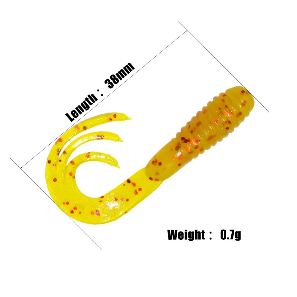 ILure 50 Pcs/lot Fishing Soft Lure 38mm 0.7g Softbait Swimbait Claw Bait Artificial Bait Fishing Lures Fishing Tackle Crankbait