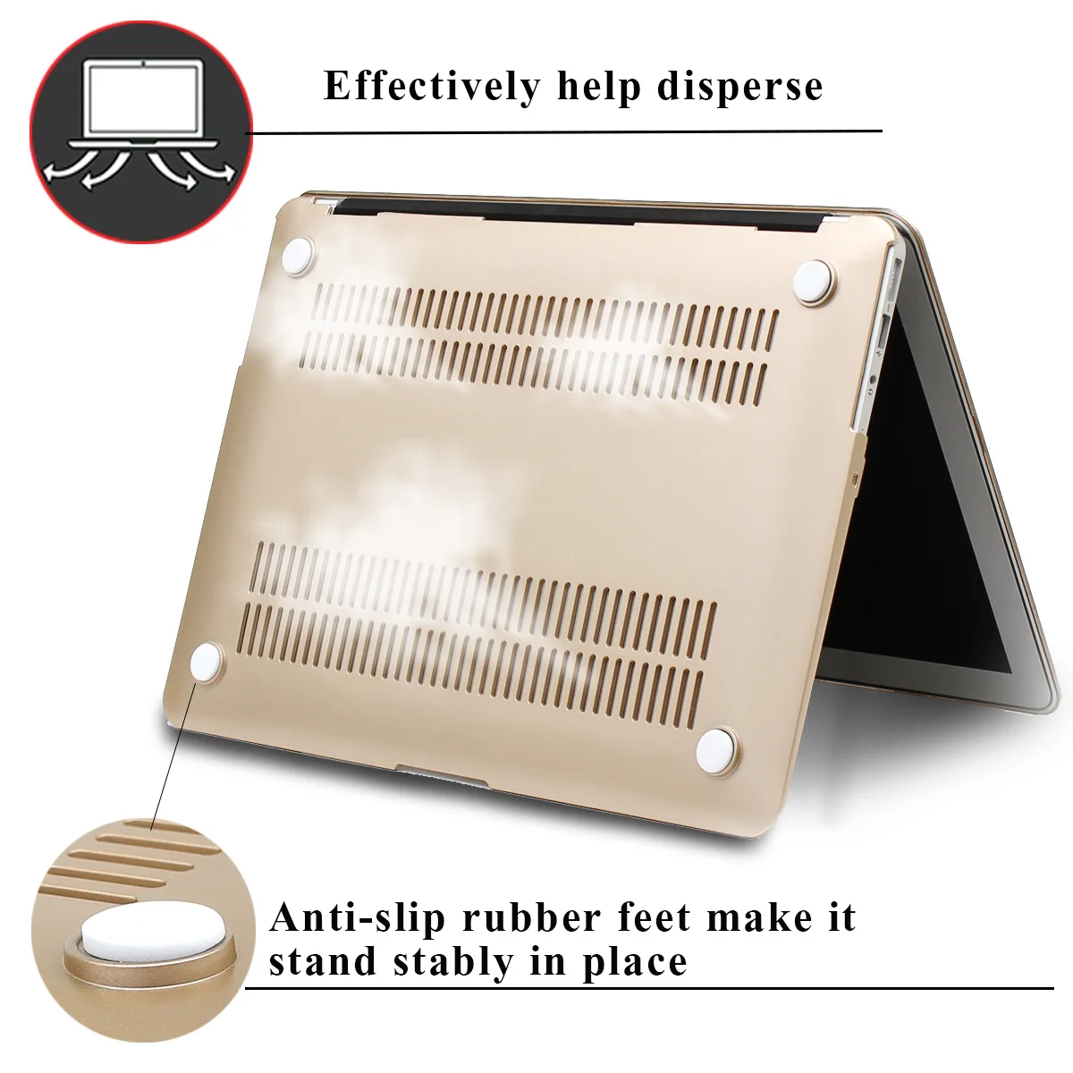 Funda de portátil para Apple Macbook Air 11/13 pulgadas /Pro 13/15/16 pulgadas /Macbook 12 A1534 cubierta dura mate anticaída + película para teclado de EE. UU.