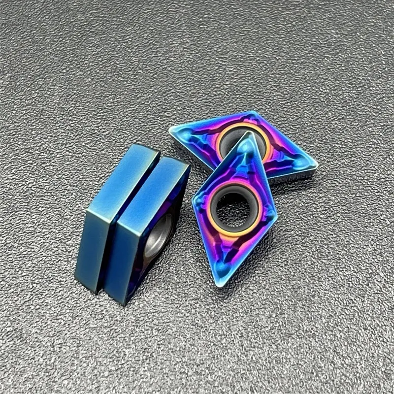 High quality DCMT070204 DCMT070208 nano blue thread insert cemented carbide blade CNC tool blade DCMT070204 DCMT070208