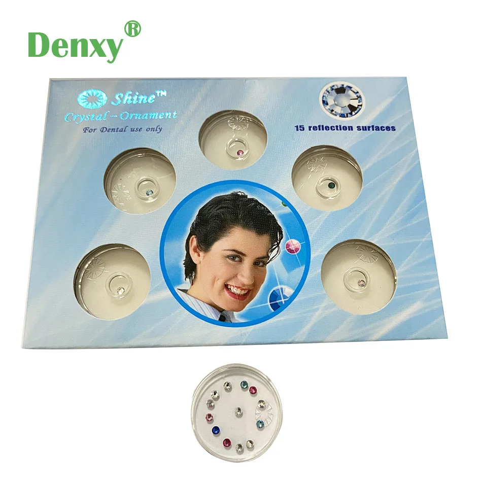 5boxes Dental Diamond Teeth Whitening tooth gems Crystal Ornament Oral beauty Tooth Decoration Dental Orthodontic Bracket