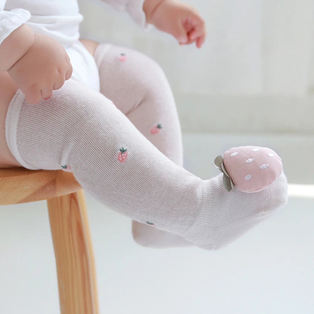 

Infant Mosquito Proof Socks Summer Thin Socks Baby Socks Newborn Long Knee - high Hose Cotton Net Socks For Girls