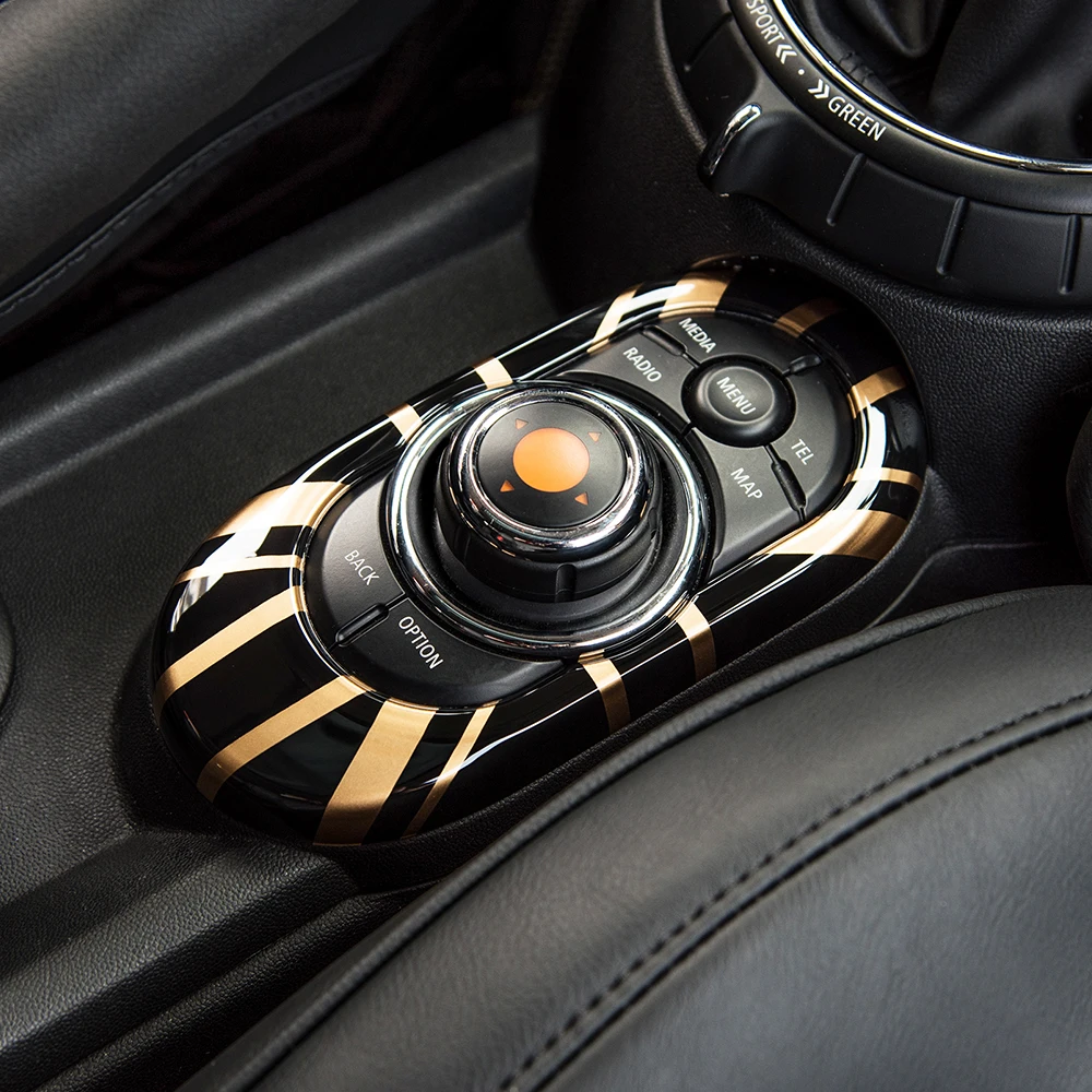 Car Central Console Buttons Gear Panel Cover Sticker For BMW MINI Cooper F55 F56 F57 2024 2023 2022 Car Accessories Modification