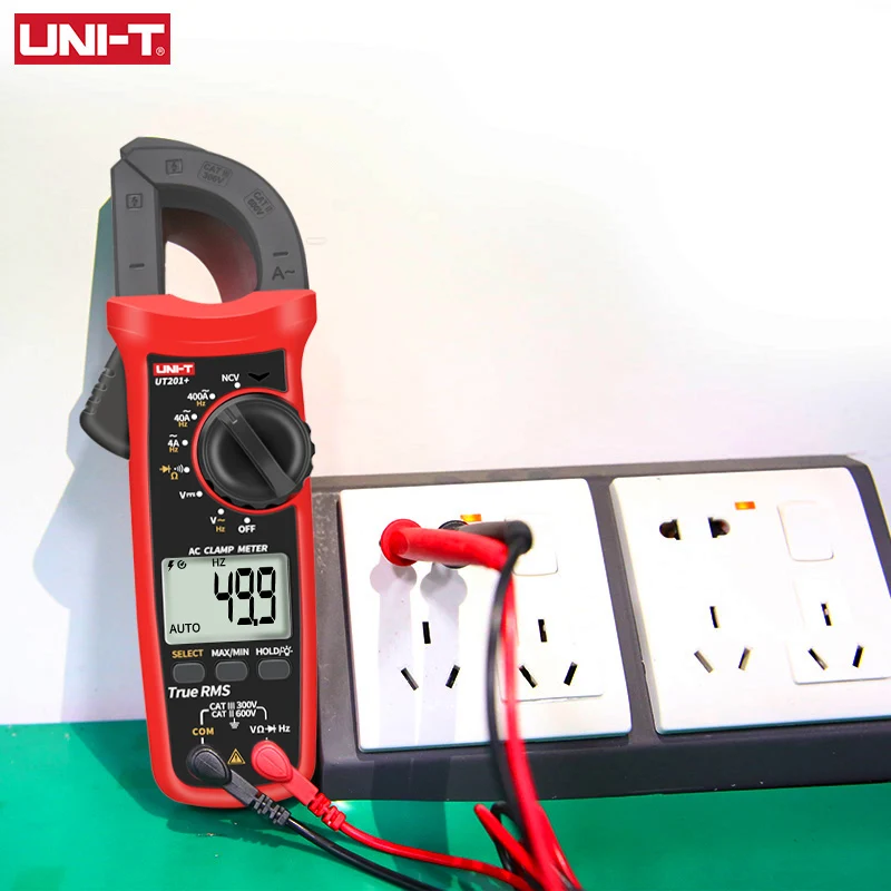 Pince multimètre UNI-T UT210D UT210E UT201 + UT202 + UT202A + UT203 + UT204 Plus AC DC, ampèremètre, voltmètre, multimètre à pince numérique