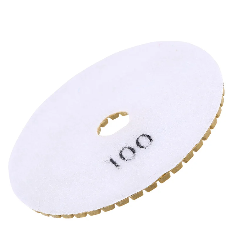 1pc Diamond Polishing Pad 4 Inch 150# 100# Diamond Water Mill Pad for Granite Stone Concrete Marble Polishing Grinding Disc Set