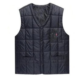 Mens Autumn Down Vests Hot Sale Winter Waistcoat Hot Sale Cotton Sleeveless Jackets Male Thicken Veste Warm Homme 6XL-10XL