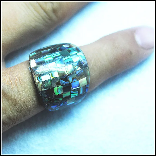 

1PC Natural abalone Rings Making Shell Material Fashion Women For Party Or Weding Inner Hole 18MM 21MM Luxury Rings