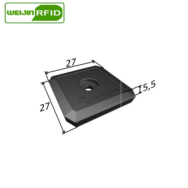 UHF RFID anty-metalowe tagi Confidex Ironside Micro 915MHz 868MHz Impinj Monza4QT 10 sztuk darmowa wysyłka trwałe pasywne tagi RFID ABS