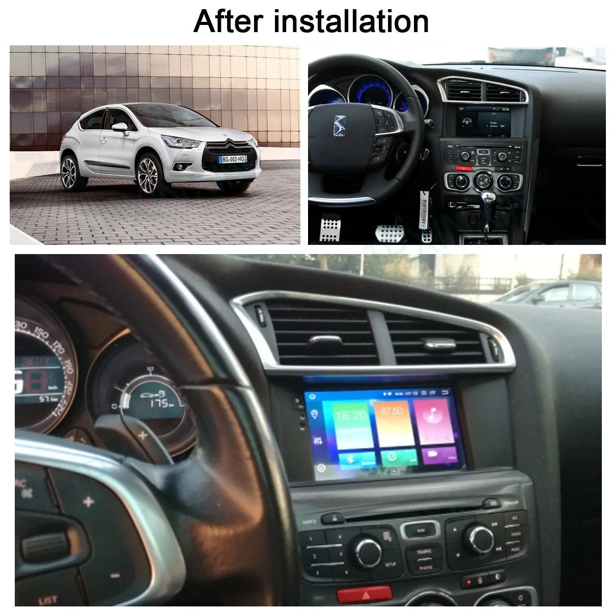 For Citroen C4 C4L DS4 2011 2012 2013 2014 2015 Android Carplay Radio Player Car GPS Navigation Head Unit Car Stereo WIFI DSP BT