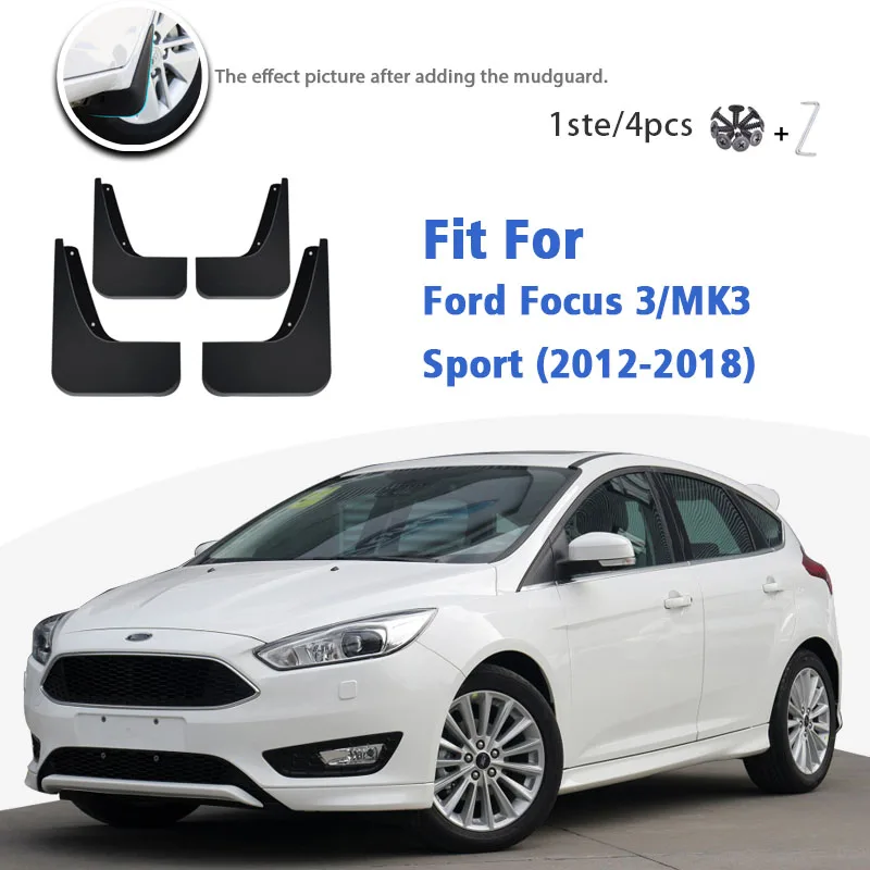 Mudguard For Ford Focus 3/MK3 Hatchback/Sedan 2012-2018 Front Rear Mudflaps Mudguards car Accessories Mud Flap Guards Splash