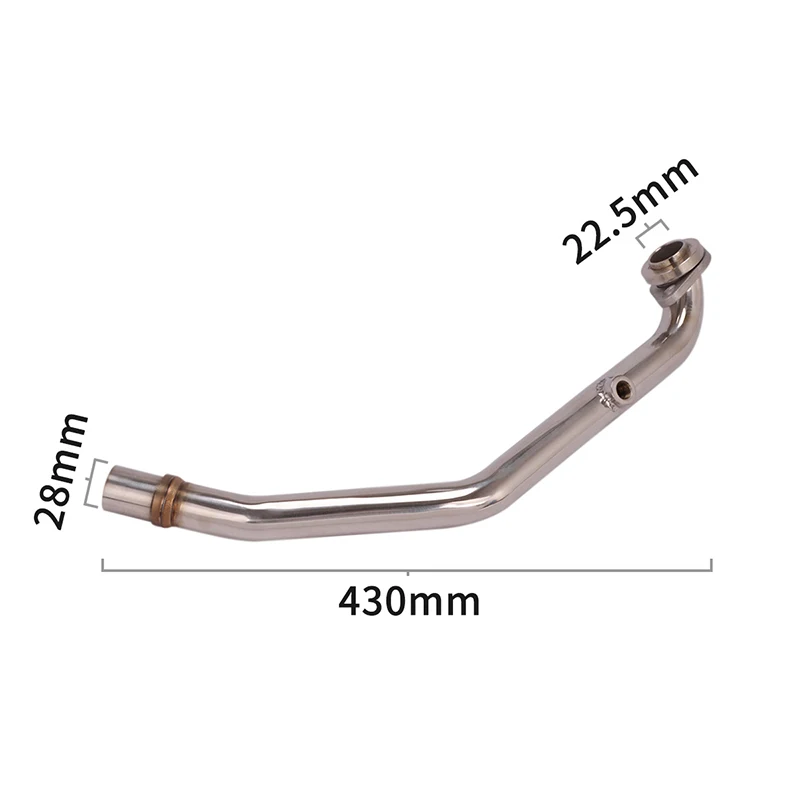 Slip On Motorcycle Exhaust   Head Connect Tube Stainless Steel Exhaust System For Kymco Xciting 250 300  2016-2019