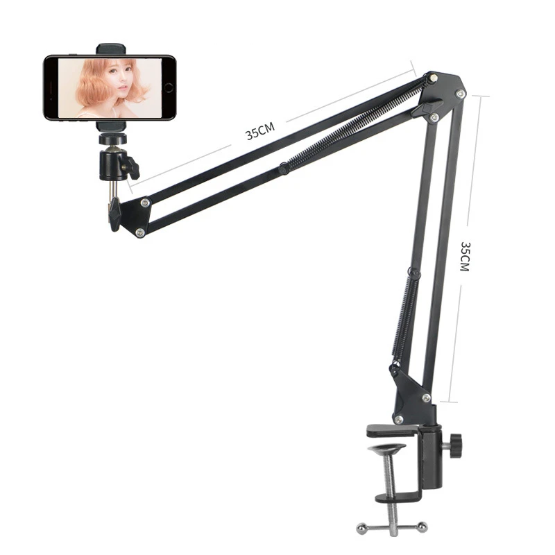 360 درجة طويلة الذراع حامل لوحي حامل ل 3.5 إلى 10.6 بوصة اللوحي الهاتف الذكي السرير سطح المكتب كسول حامل قوس دعم لباد