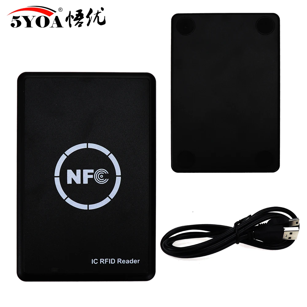 NFC Smart Card Reader Writer RFID Copier Duplicator 13.56MHz USB Programmer Key fobs Card IC UID S50 MF ISO14443A Tag