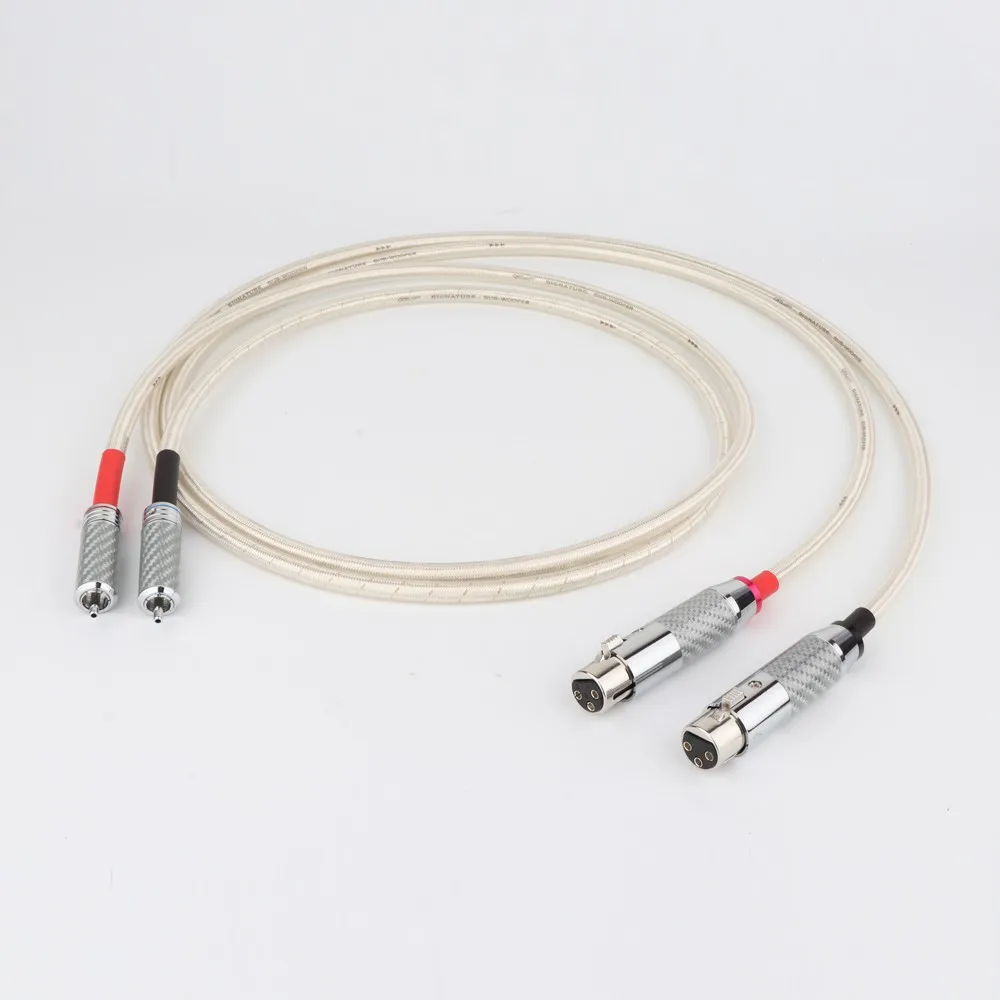

Посеребренный аудиокабель Preffair X40720 с RCA на XLR, переходник из углеродного волокна с RCA «папа» на XLR «мама» из углеродного волокна