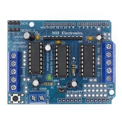 Motor-driven expansion board L293D motor control shield  Duemilanove, Mega 2560 and UNO