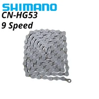 SHIMANO Alivio HG53 cadenas de 9 velocidades CN-HG53 cadena de bicicleta HG súper estrecha 9 velocidades 9S 112 eslabones 112L