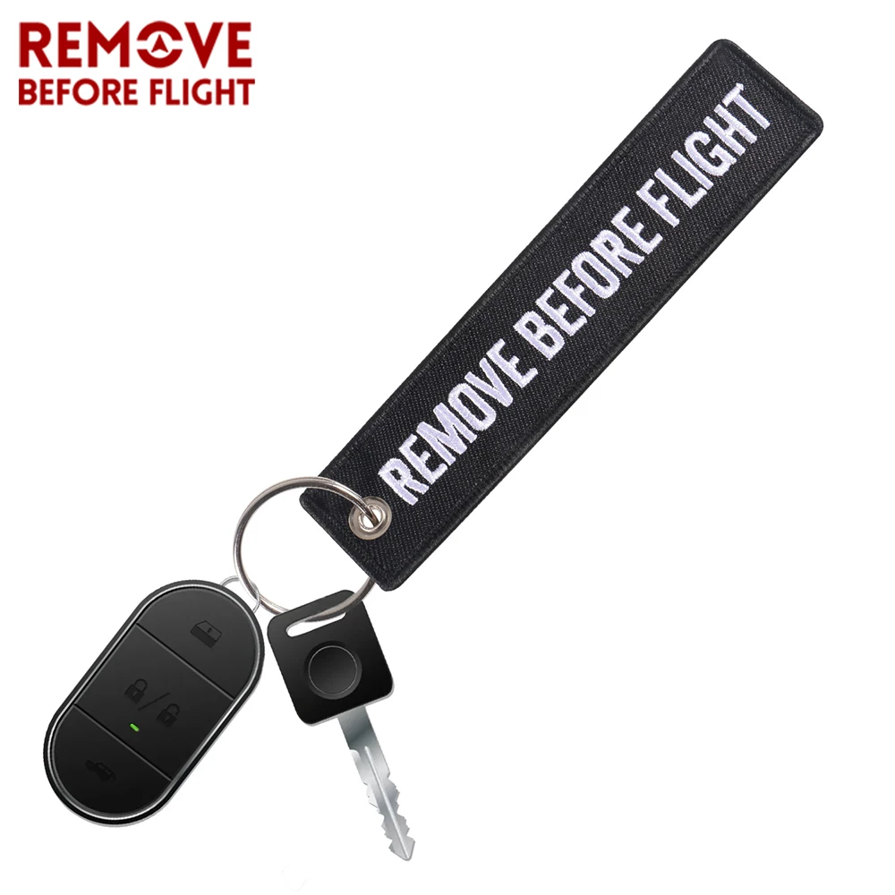 1PCS Pilot Keychains Jewelry Embroidery Remove Before Flight Pilot Key Chain For Aviation Gifts Key Tag Label Fashion Keyrings