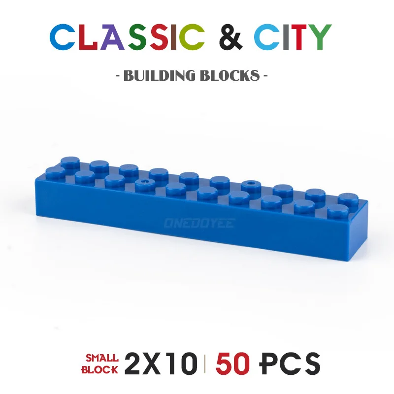 2x10 Mix Color DIY Classic Education Building Blocks Compatible With Assembles Particles Creative Gifts For Boys And Girls 50pcs