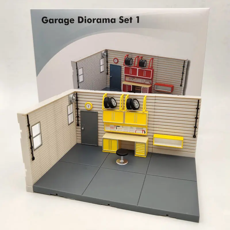 1/2/4 PCS 1:43 Scale Aurora Garage Diorama Scene Model (not include model cars)