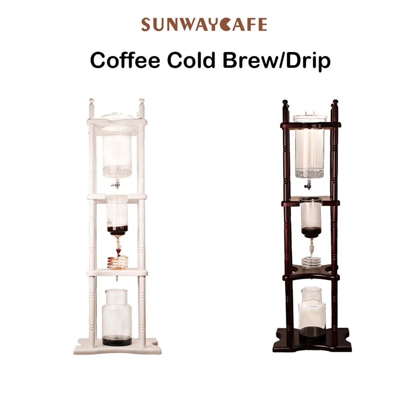 Hot Sell 25cups ice drip Japanese Style syphon coffee maker Cold Brew/Drip Coffee Maker 3000ml Heat Resistant Glass For Barista