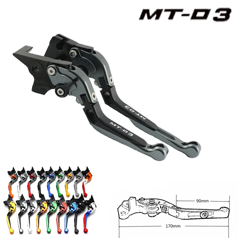 

For YAMAHA MT-03 MT03 MT 03 2015 2016 2017 2018 2019 Motorcycle Accessories Folding Extendable Brake Clutch Levers