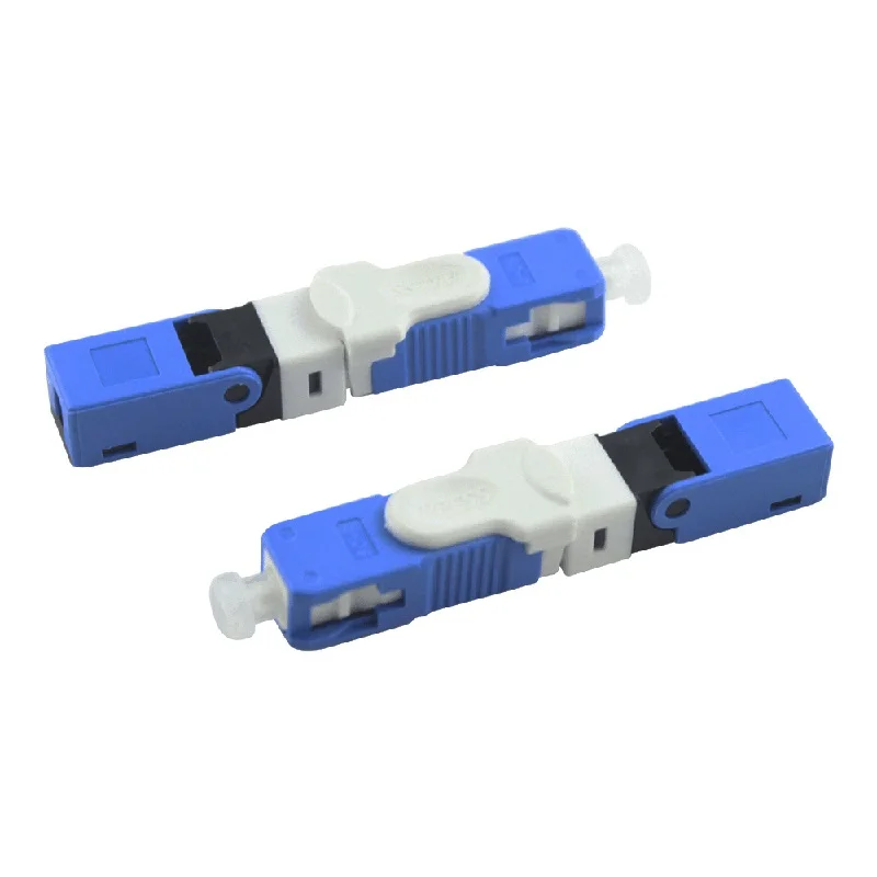 100PCS high quality ESC250D Field Assembly Optical Connector SC UPC FTTH Fiber Fast Connector Free shipping