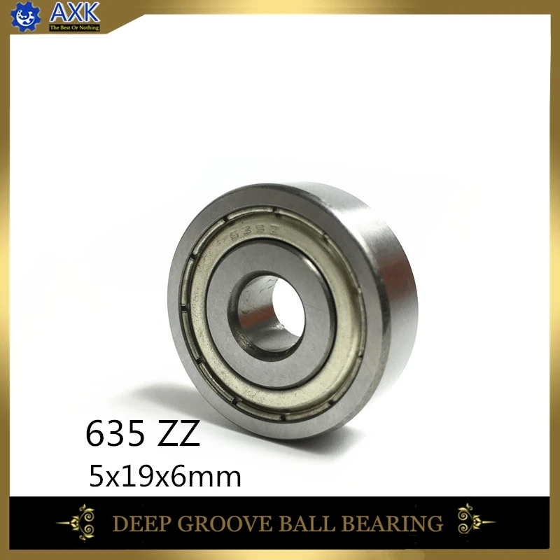 

635ZZ Bearing ABEC-5 ( 10 PCS ) 5*19*6 mm Miniature Sealed 635Z Ball Bearings 635 ZZ