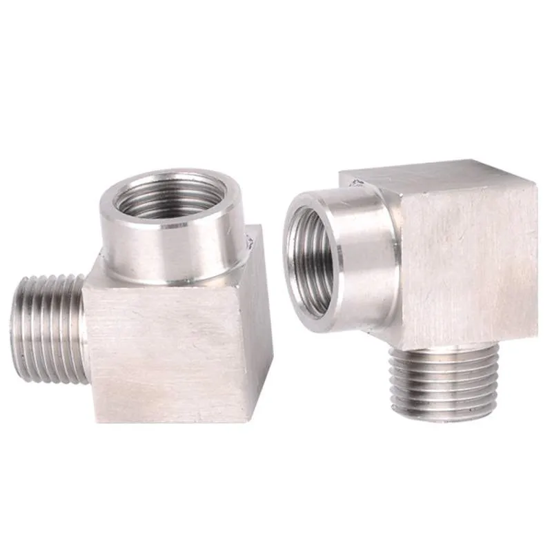 

2PCS 1/8" BSP Female To Male Thread Elbow 90 Deg 304 Stainless Steel Pipe Fitting Adapter Connector Operating pressure 2.5 Mpa