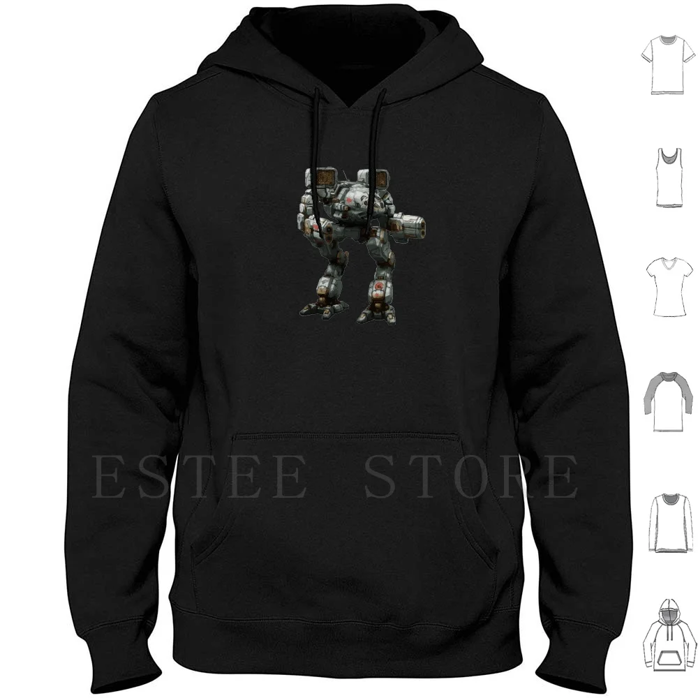 Mech Timber Wolf Madcat Mkii Hoodies Long Sleeve Mech Timber Wolf Madcat Mkii Robot Game Gaming Computer Droid