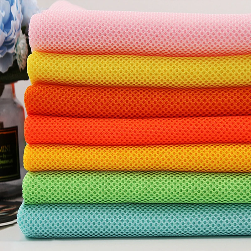 Polyester Sandwich Air Mesh Upholstery Fabric for Bags Car Seat Covers Mattresses Chairs Sofa Per Meter