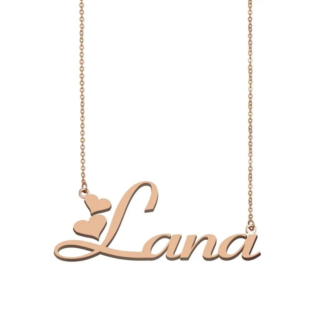 

Lana Nameplate Custom Name Necklace for Women Girls Best Friends Birthday Wedding Christmas Mother Days Gift