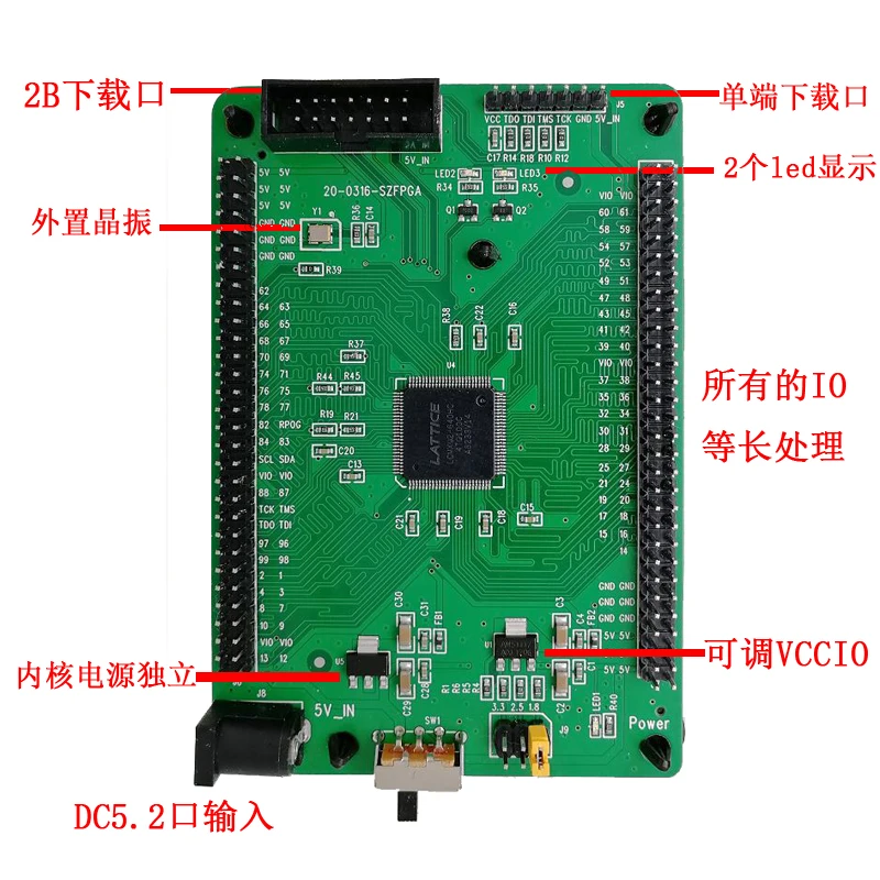 Development Board Fpga Kern Boord Cpld Development Board Machxo2 Chip LCMXO2 Nieuwe Szfpga