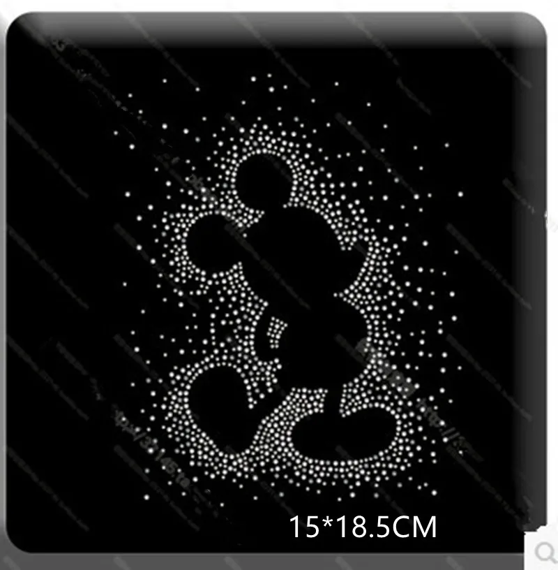 Strass Cartoon designs iron on transfer hot fix rhinestone transfer motifs iron on transfers motif for shirt bag