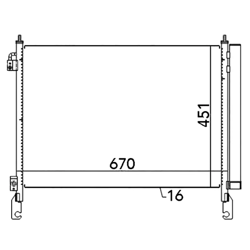 A/C AC Air Conditioning Condenser for Renaul KOLEOS HY0K HY0B HY0C HY0N 2.0 2.4 2.5 921005115R 92100JY00A Nissens 940316