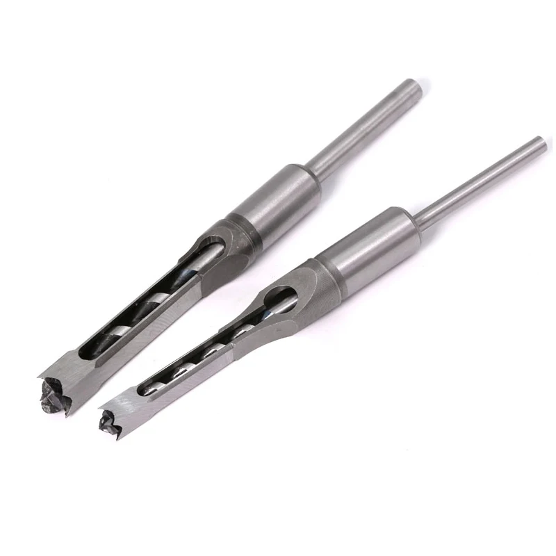 Mèches pour le travail du bois, 4 tailles, tarière carrée, mortaises, ciseau, outils de perçage, trou carré, scie étendue, Machine à Tenon carré, foret HSS