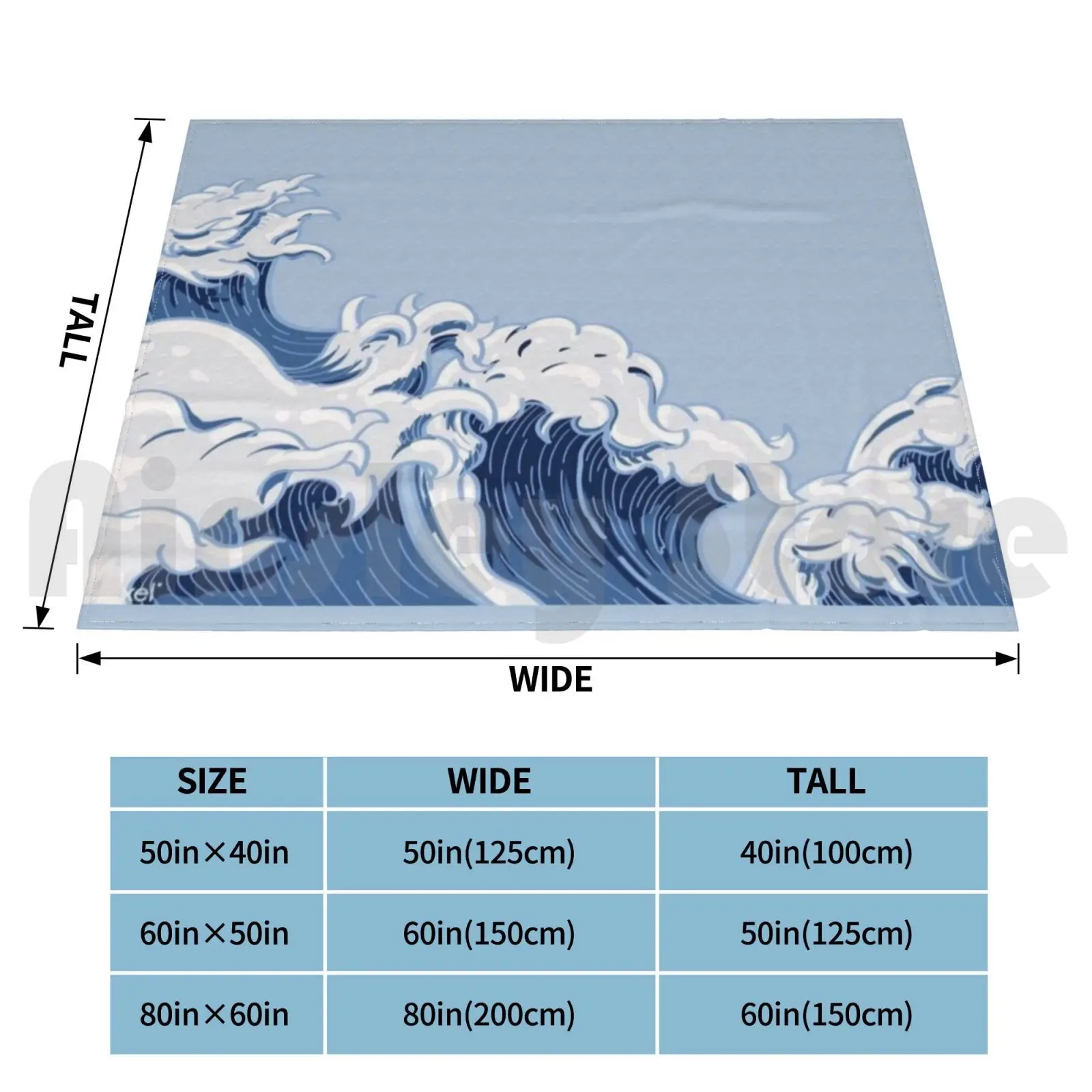 Cute Beach Waves Tropical Water Summer Design Blanket Super Soft Warm Light Thin Cool 12 Nature 12 Summer 12 Water 12 Sun 10