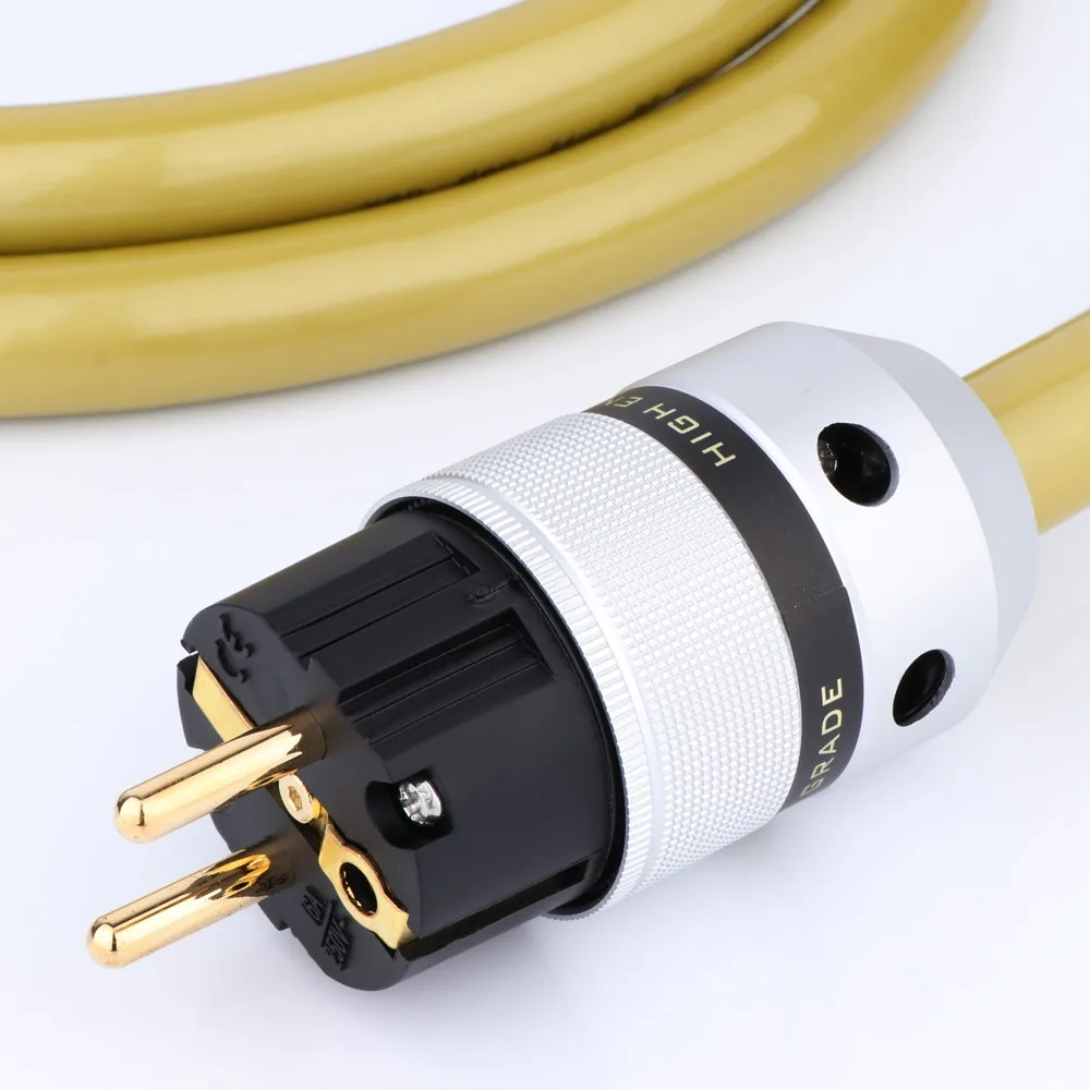 VAN DEN HUL M.C 7Cores Silver plated SCHUKO Power Cable EUR power plug hifi power cord cable for DVD CD AMP