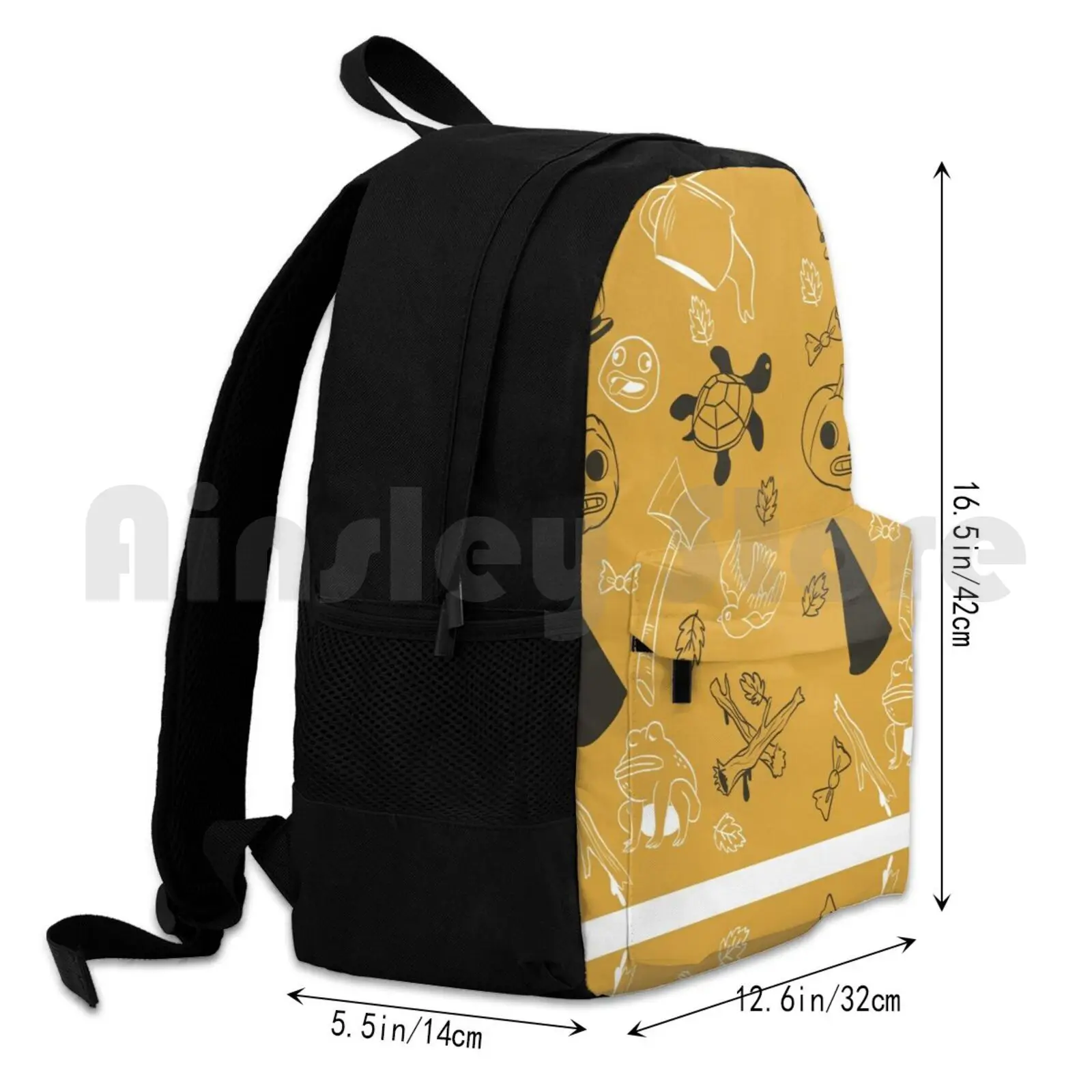 Mochila impermeable para senderismo al aire libre, patrón de calabaza para acampar, viaje, Otoño, Fanart