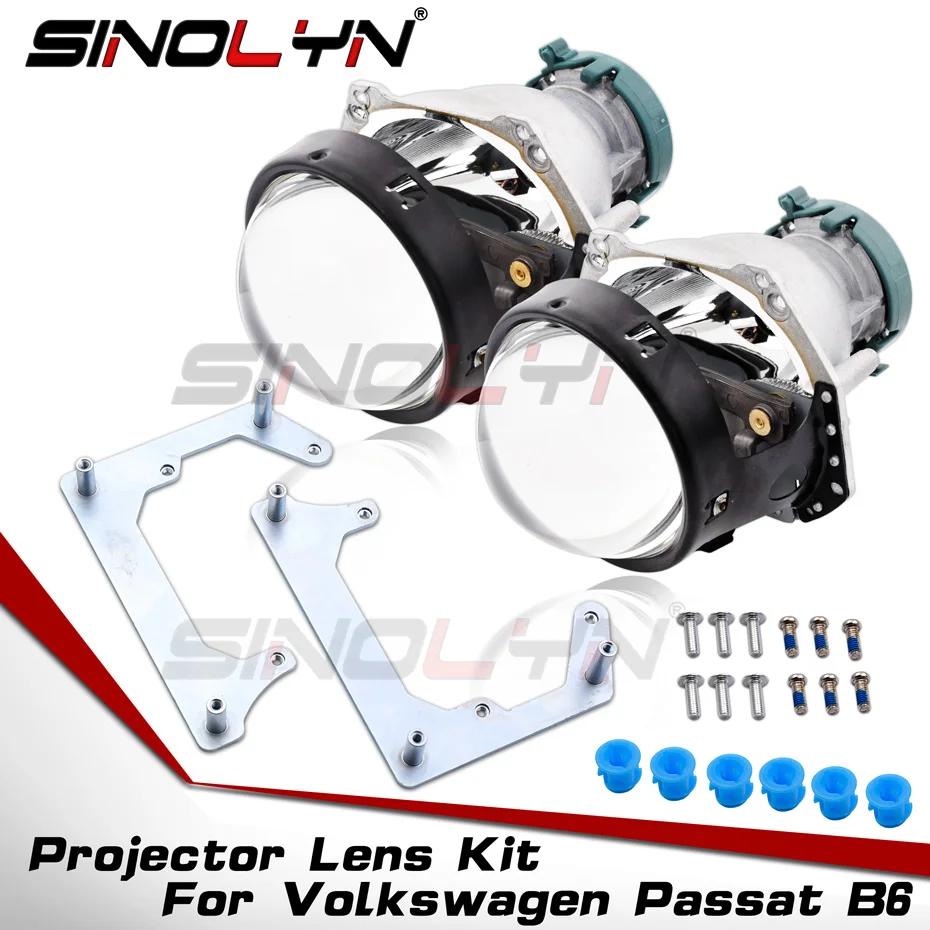 

Sinolyn Bi Xenon Lenses For Volkswagen Passat B6 Headlight For Hella 3R G5 D2S D1S D3S D4S 3.0 Inch Projector Lens Accessories