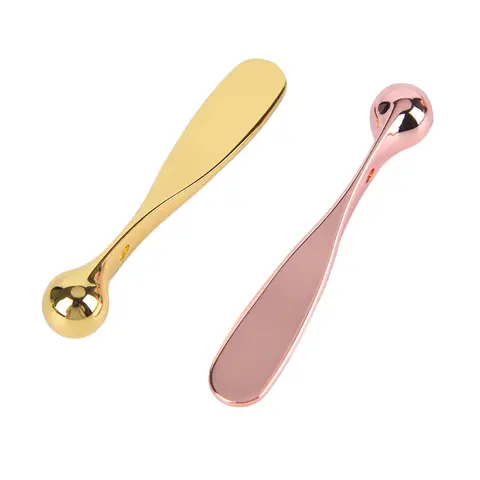 1pcs 아이 크림 어플리케이터 금속 아이 롤러 마사지 스틱, 화장품 주걱 주름 방지 얼굴 스푼 얼굴 숱이 케어 도구