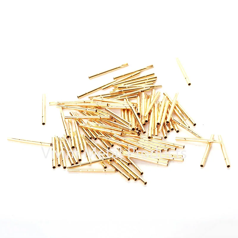 20/100PCS R75-2S Test Pin P75-B1 Receptacle Brass Tube Needle Sleeve Seat Solder Connect Probe Sleeve 17.5mm Outer Dia 1.32mm - Image 4